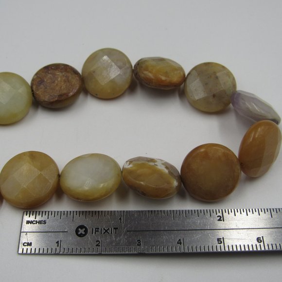 16" Sterling Silver Faux Stone Necklace Vintage - Picture 4 of 5